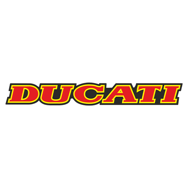 Adesivi per Auto e Moto: Ducati rosso e giallo