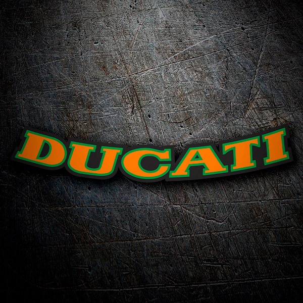 Adesivi per Auto e Moto: Arancione e verde Ducati