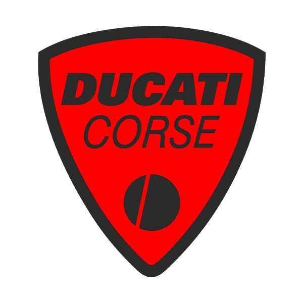 Adesivi per Auto e Moto: Ducati corse rosso