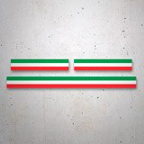 Adesivi per Auto e Moto: Kit bandiere italiane Ducati 3