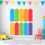 Adesivi Murali: Tabelle moltiplicate di colori 3