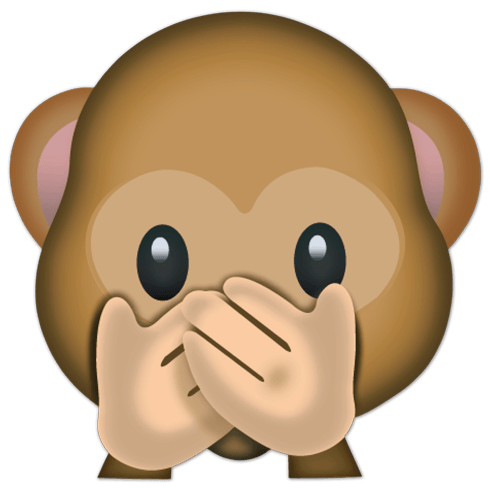 Adesivi Murali: Speak-No-male scimmia 0