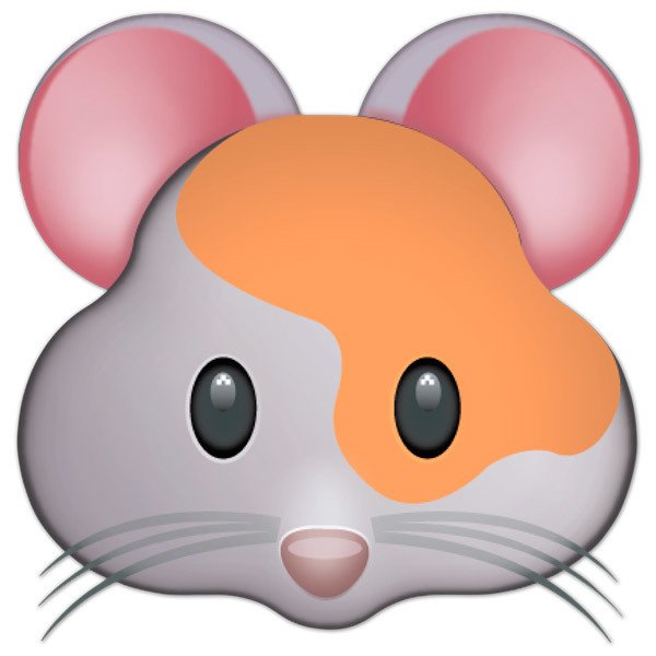 Adesivi Murali: Faccia Hamster