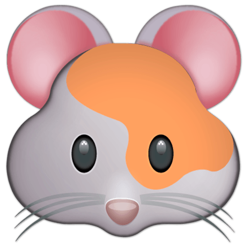 Adesivi Murali: Faccia Hamster
