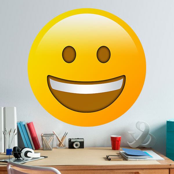 Adesivi Murali: Faccia con grande bocca sorridente 1