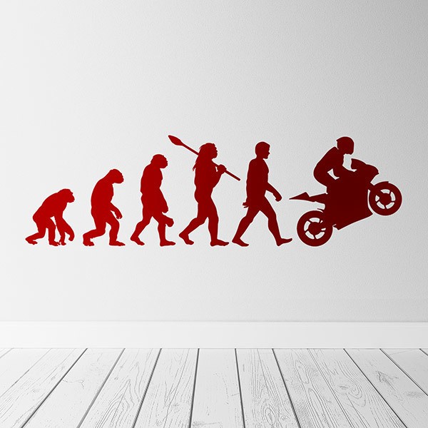 Adesivi Murali: Evoluzione Motociclismo 0