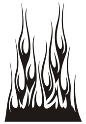 Adesivi per Auto e Moto: Fiamme