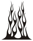 Adesivi per Auto e Moto: Fiamme