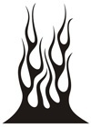 Adesivi per Auto e Moto: Fiamme