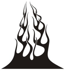 Adesivi per Auto e Moto: Fiamme