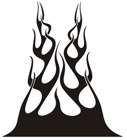 Adesivi per Auto e Moto: Fiamme