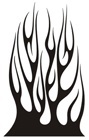 Adesivi per Auto e Moto: Fiamme