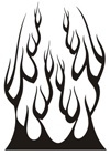 Adesivi per Auto e Moto: Fiamme