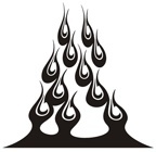 Adesivi per Auto e Moto: Fiamme