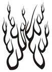 Adesivi per Auto e Moto: Fiamme