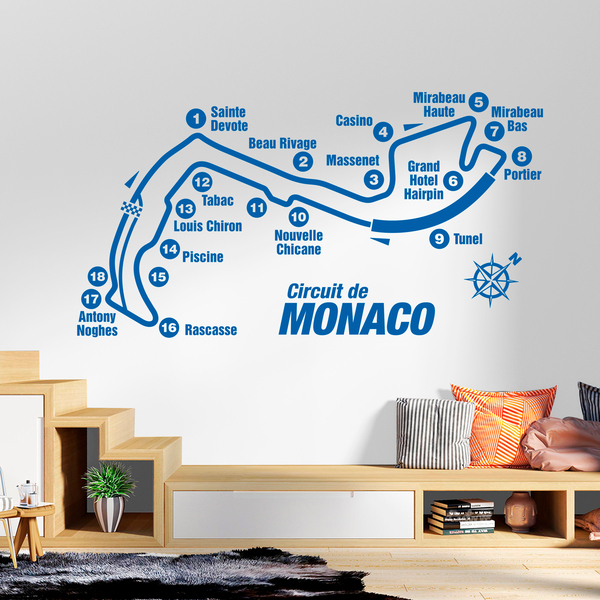 Adesivi Murali: Circuito di Monaco