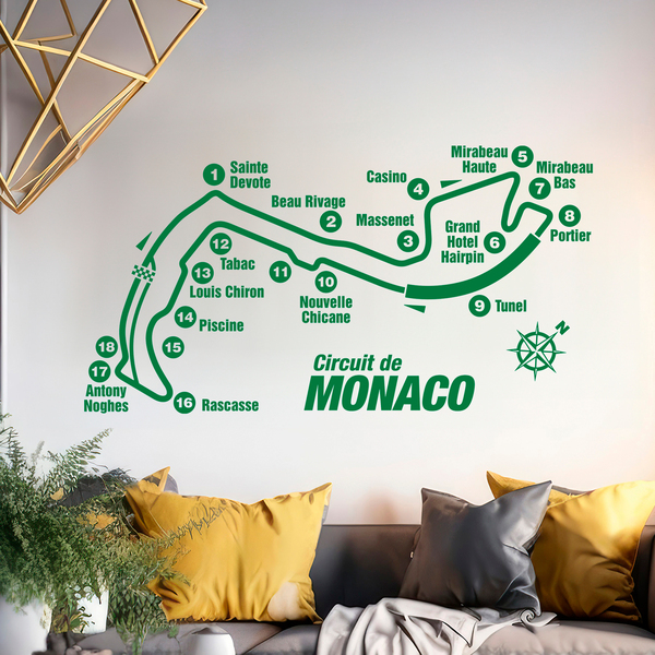 Adesivi Murali: Circuito di Monaco