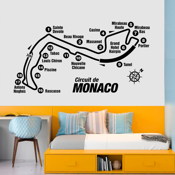 Adesivi Murali: Circuito di Monaco