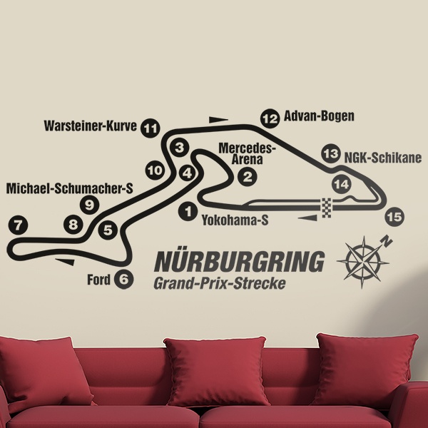 Adesivi Murali: Circuito del Nurburgring