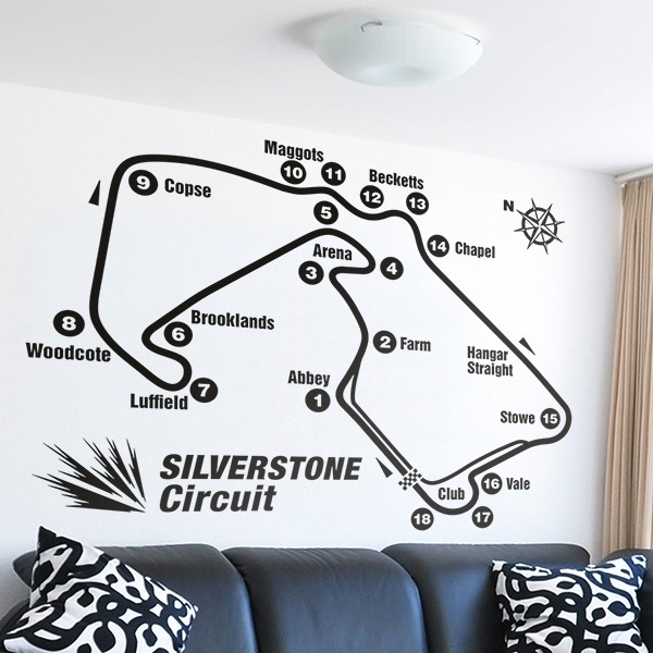 Adesivi Murali: Silverstone Circuito