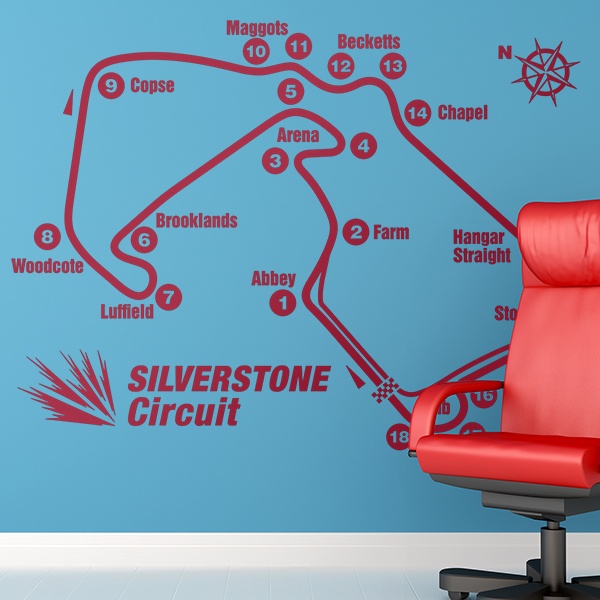 Adesivi Murali: Silverstone Circuito