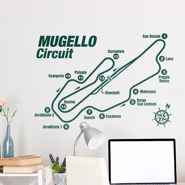 Adesivi Murali: Circuito Mugello