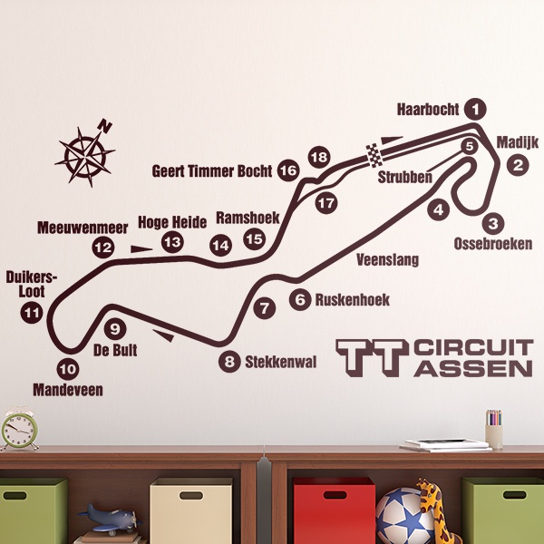 Adesivi Murali: Circuito Assen