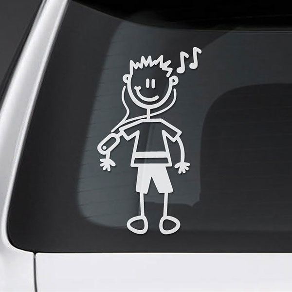 Bambino con cuffie musicali 1/1