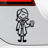Adesivi per Auto e Moto: Mamma Dentista 3