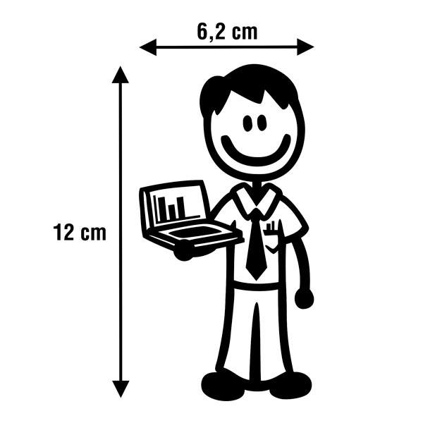 Adesivi per Auto e Moto: Papà del Computer