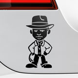 Adesivi per Auto e Moto: Indiana Jones Cartone animato 3