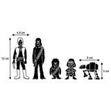 Adesivi per Auto e Moto: Set 5X Famiglia Chewbacca 2