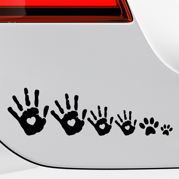 Adesivi per Auto e Moto: Set 20X Impronte di Mani