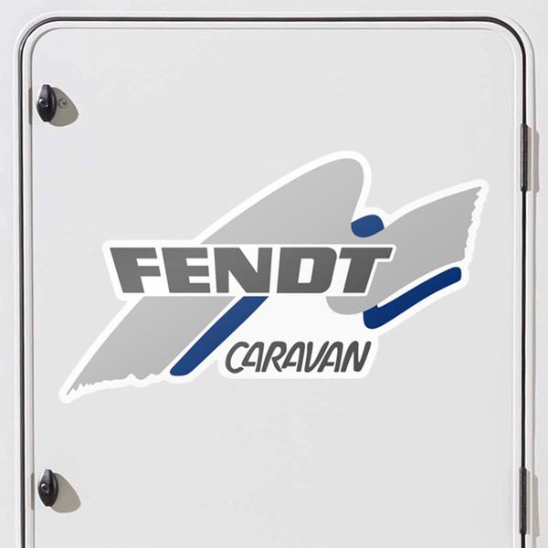 Adesivi per camper: Fendt Caravan blu