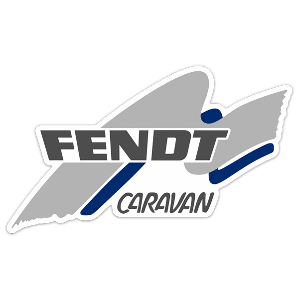 Adesivi per camper: Fendt Caravan blu