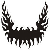 Adesivi per Auto e Moto: Hood Flames