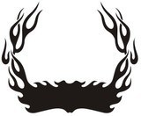 Adesivi per Auto e Moto: Hood Flames