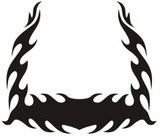 Adesivi per Auto e Moto: Hood Flames