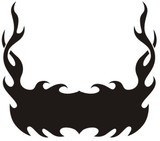 Adesivi per Auto e Moto: Hood Flames