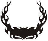 Adesivi per Auto e Moto: Hood Flames