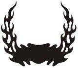 Adesivi per Auto e Moto: Hood Flames