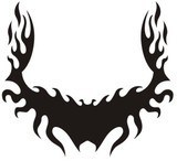 Adesivi per Auto e Moto: Hood Flames