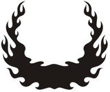 Adesivi per Auto e Moto: Hood Flames