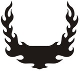 Adesivi per Auto e Moto: Hood Flames