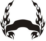 Adesivi per Auto e Moto: Hood Flames