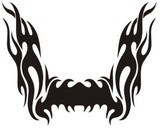 Adesivi per Auto e Moto: Hood Flames