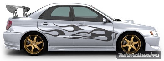 Adesivi per Auto e Moto: Kit Flaming 2