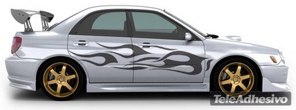 Adesivi per Auto e Moto: Kit Flaming 2 2