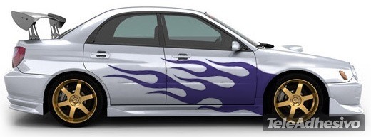 Adesivi per Auto e Moto: Kit Flaming 10