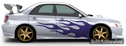 Adesivi per Auto e Moto: Kit Flaming 10 2